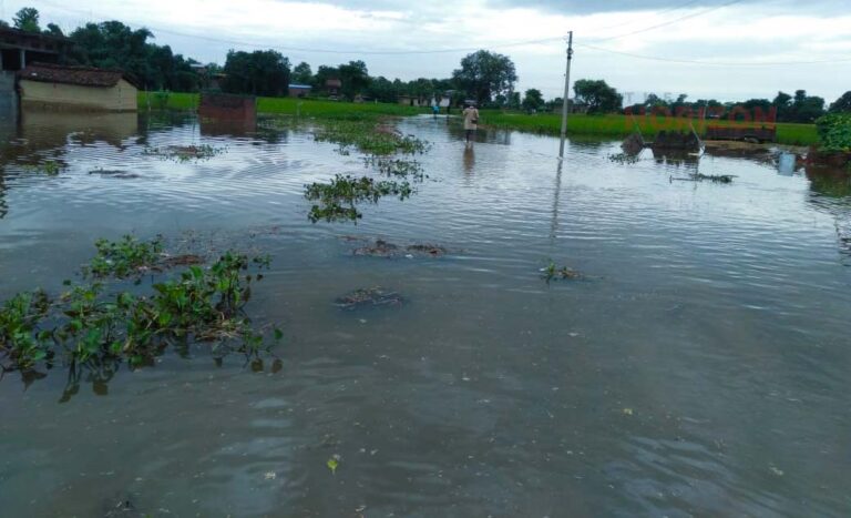 Flood displaced several villages