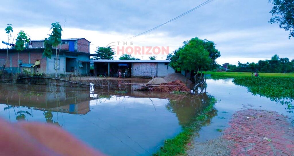 Flood displaced several villages