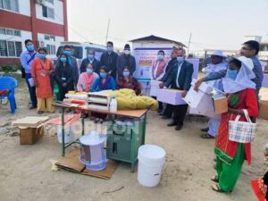 30 bee hives distributed to encourage farmers in Sainamina Municipality, Nepal