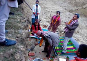 Foundation stone of Bahadurganj Eye Hospital