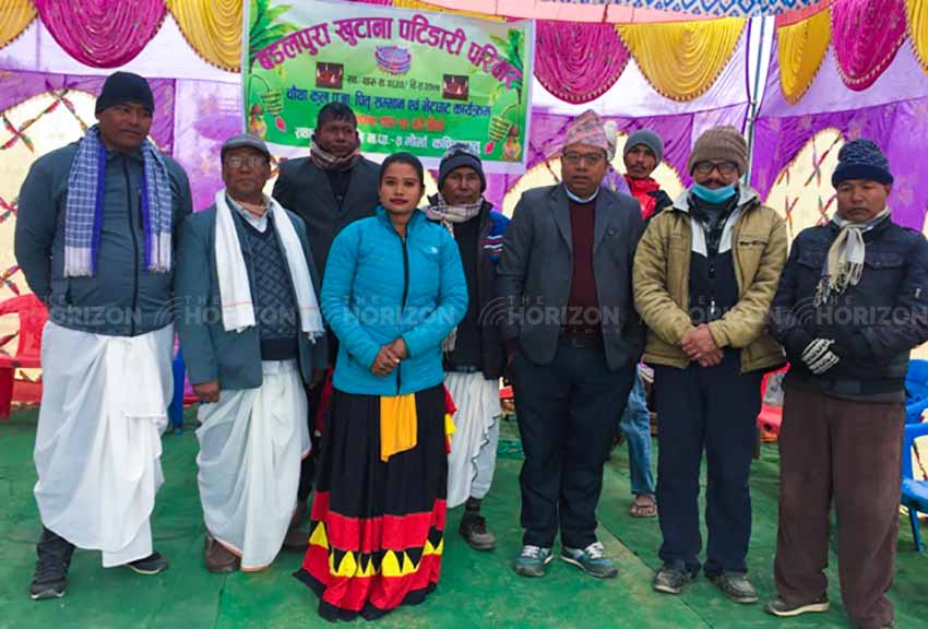 Elderly and outstanding students honored of Tharu Khutana Patidari