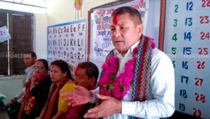 Distributed nutritious food to students on his birthday