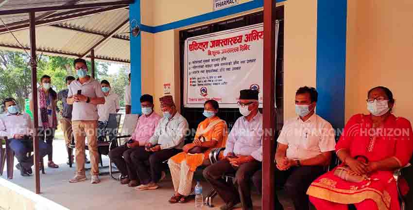 Free health camp with uterine operation service at Chandrauta, Nepal