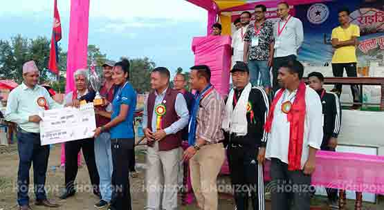 Manimukunda didn't win easily in the Volleyball battle 